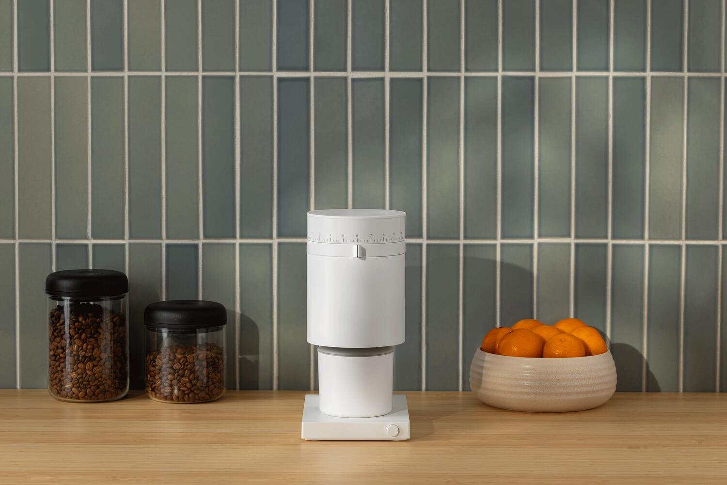 Opus Conical Burr kaffekværn - Matte White